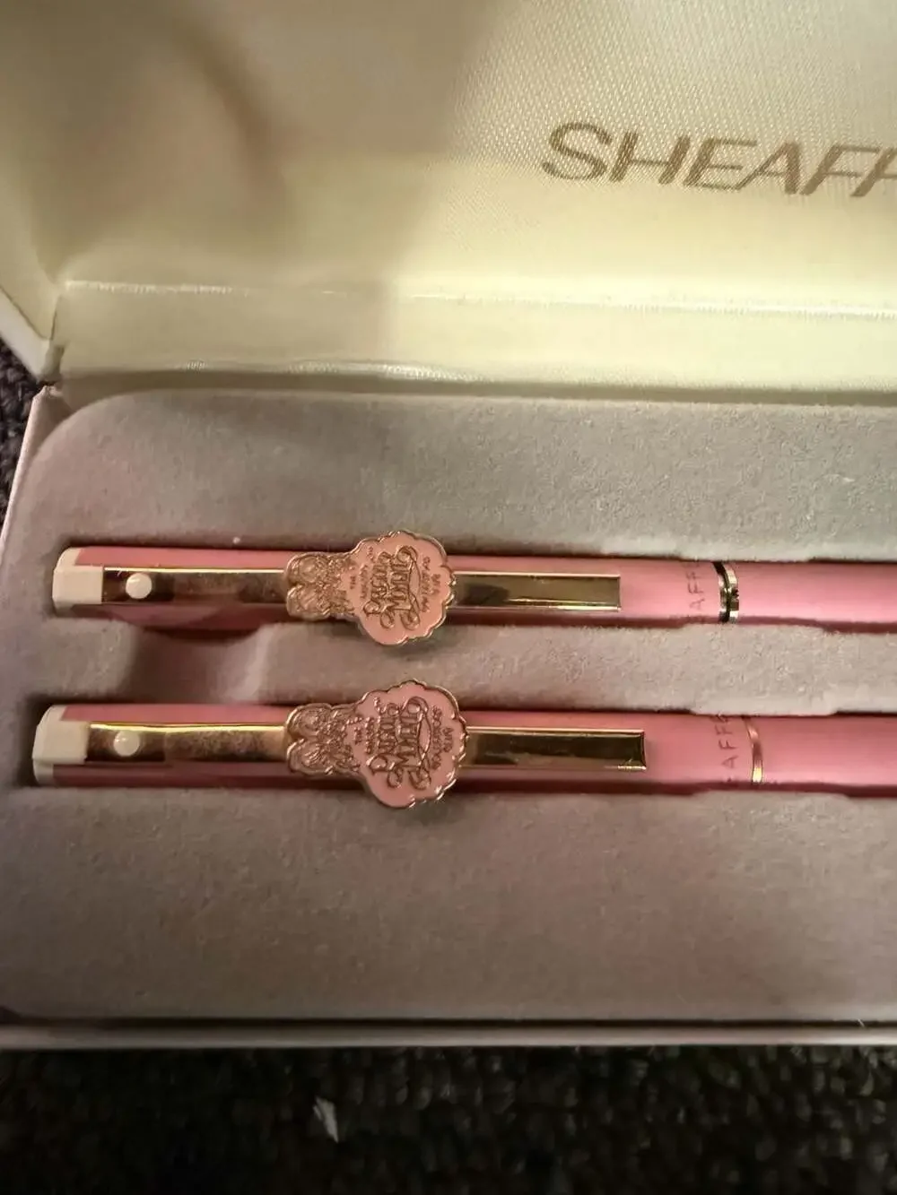 Vintage Sheaffer Precious Moments Collectors Club Pink Pen Gift Set